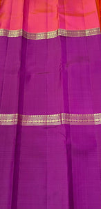 Classic Lavender & Plum Kanchipuram Handloom Silk Saree SS25582