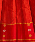 Load image into Gallery viewer, Classic Scarlet Red 2gm Zari Elegance Kanchipuram Handloom Silk Saree SS24828
