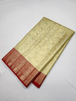 Load image into Gallery viewer, Classic Lime Green &amp; Cherry Red Bridal Elegance Kanchipuram Handloom Silk Saree SS24595
