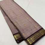 Load image into Gallery viewer, Classic Cocoa &amp; Chocolate Brown 1gm Zari Elegance Kanchipuram Handloom Silk Saree SS24548
