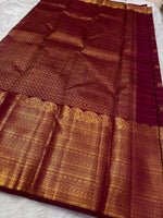 Load image into Gallery viewer, Classic Berry Pink Elegance Kanjivaram Handloom Silk Saree SS23371
