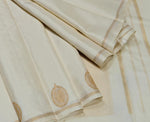 Load image into Gallery viewer, Classic Butter Cream 2gm Zari Elegance Kanchipuram Handloom Silk Saree SS27078

