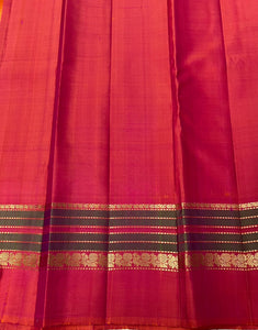 Classic Wine Red 2gm Zari Elegance Kanchipuram Handloom Silk Saree SS24220