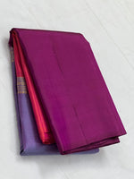 Load image into Gallery viewer, Classic Lavender &amp; Plum Kanchipuram Handloom Silk Saree SS25582
