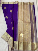 Load image into Gallery viewer, Classic Deep Violet  Kanchipuram Handloom Silk Saree SS26392
