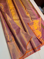Load image into Gallery viewer, Classic Creamy Pink Bridal Elegance Tissue Kanchipuram Handloom Silk Saree SS27987
