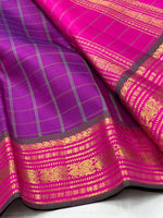 Load image into Gallery viewer, Classic Vadamalli &amp; Dark Pink 2gm Zari Kanchipuram Handloom Silk Saree SS25733

