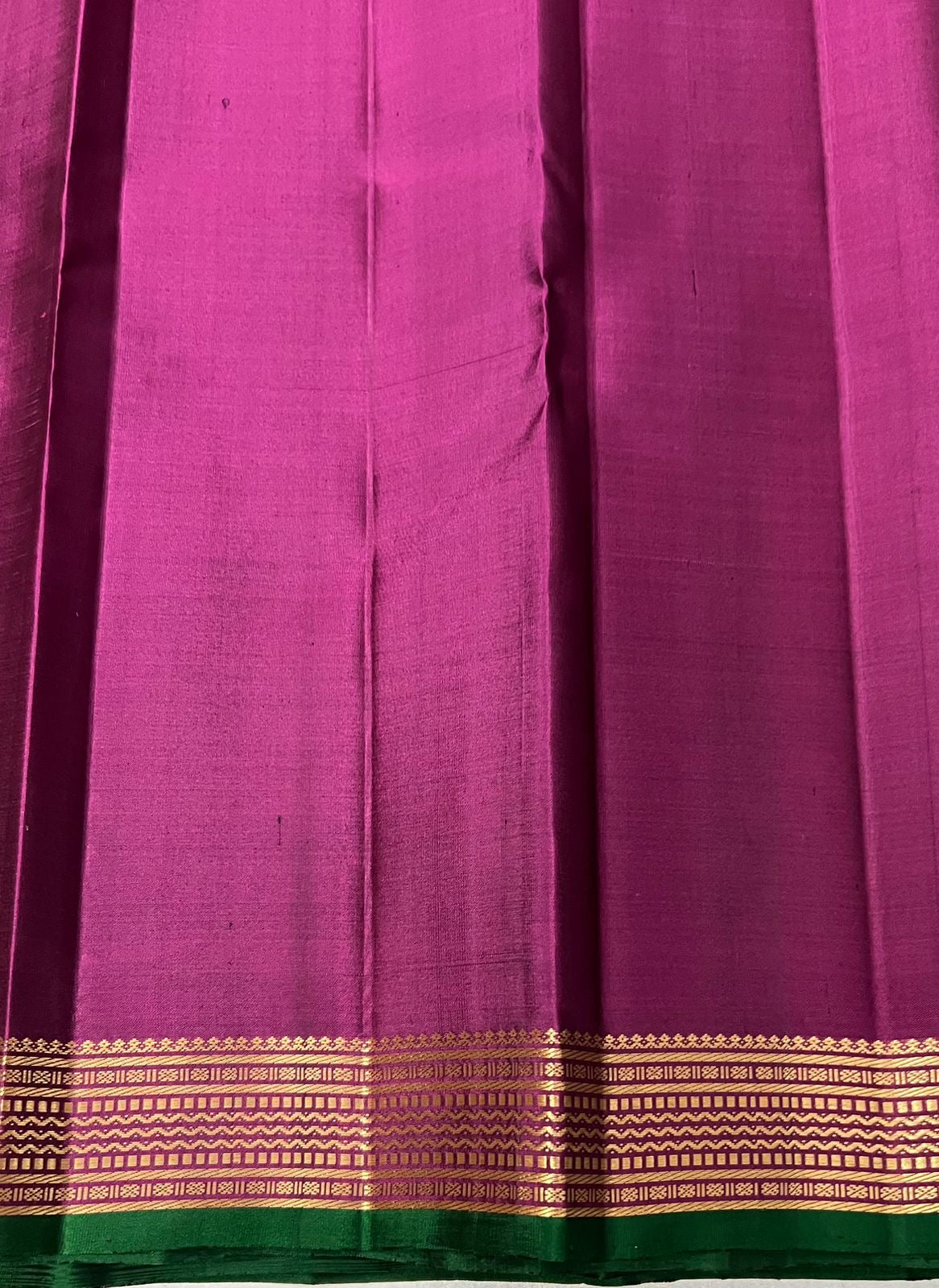 Classic Gold & Wine Red 2gm Zari Elegance Kanchipuram Handloom Silk Saree SS24219