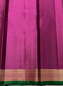 Classic Gold & Wine Red 2gm Zari Elegance Kanchipuram Handloom Silk Saree SS24219