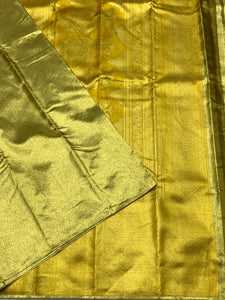 Classic Gold 2gm Zari Bridal Elegance Kanchipuram Handloom Silk Saree SS25765