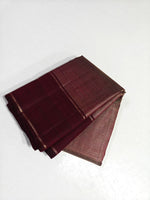 Load image into Gallery viewer, Classic Berry Plum &amp; Cocoa Brown 2gm Zari Bridal Elegance Kanchipuram Handloom Silk Saree SS27538
