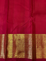 Load image into Gallery viewer, Classic Cherry Red Elegance Kanchipuram Handloom Silk Saree SS24389
