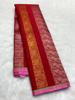 Load image into Gallery viewer, Classic Carmine Red 2gm Zari Kanchipuram Handloom Silk Saree SS26100

