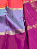 Load image into Gallery viewer, Classic Lavender &amp; Plum Kanchipuram Handloom Silk Saree SS25582
