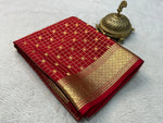 Load image into Gallery viewer, Classic Chilli Red Elegance Mysore Silk Saree SS24635
