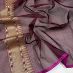 Load image into Gallery viewer, Classic Coffee Brown Banarasi Ektara Kora Silk Tilfi Jamdhani Motifs Elegance Handloom Silk Saree SS28647
