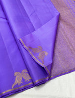 Load image into Gallery viewer, Classic Lavender 1gm Elegance Kanchipuram Handloom Silk Saree SS23651
