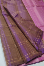 Load image into Gallery viewer, Classic Pale Lavender &amp; Onion Pink Double Warp Handloom Soft Silk Saree SS27871
