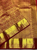 Load image into Gallery viewer, Classic Brick Red 2gm Zari Bridal Elegance Kanchipuram Handloom Silk Saree SS25369
