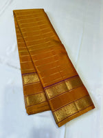 Load image into Gallery viewer, Classic Yellow &amp; Red 2gm Zari Elegance Kanchipuram Handloom Silk Saree SS27069
