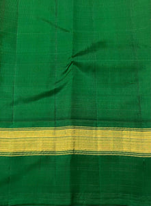 Classic Mango Yellow & Green 2gm Zari Elegance Kanchipuram Handloom Silk Saree SS25310