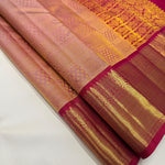 Load image into Gallery viewer, Classic Sunset Orange 1gm Zari Elegance Kanchipuram Handloom Silk Saree SS25272
