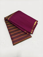 Load image into Gallery viewer, Classic Mustard &amp; Pink 2gm Zari Vintage Elegance Kanchipuram Handloom Silk Saree SS25263
