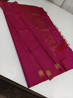 Load image into Gallery viewer, Classic Deep Pink 2gm Zari Elegance Kanchipuram Silk Saree SS23929
