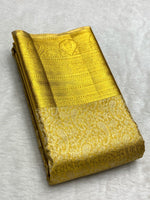 Load image into Gallery viewer, Classic Gold 2gm Zari Bridal Elegance Kanchipuram Handloom Silk Saree SS24820
