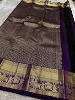 Load image into Gallery viewer, Classic Vadamalli Bridal Elegance Kanchipuram Handloom Silk Saree SS27190
