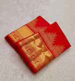 Load image into Gallery viewer, Classic Chilli Red 2gm Zari Bridal Elegance Kanchipuram Handloom Silk Saree SS27541
