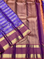 Load image into Gallery viewer, Classic Lavender &amp; Mauve 2gm Zari Bridal Elegance Kanchipuram Handloom Silk Saree SS27505
