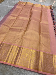 Classic Vadamalli & Rose Kanchipuram Handloom Silk Saree SS26025