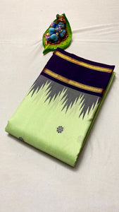 Classic Light Green & Vadamalli Kanchipuram Handloom Silk Saree SS26259