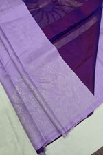 Load image into Gallery viewer, Classic Lavender &amp; Violet Kanchipuram Handloom Silk Saree SS25970
