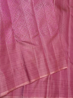 Load image into Gallery viewer, Classic Baby Pink 2gm Zari Brocade Bridal Elegance Kanchipuram Handloom Silk Saree SS27642
