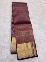 Load image into Gallery viewer, Classic Wine Red 2gm Zari Bridal Elegance Kanchipuram Handloom Silk Saree SS28259
