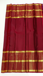 Load image into Gallery viewer, Classic Mustard &amp; Maroon 2gm Zari Vaira Oosi Elegance Kanchipuram Handloom Silk Saree SS25336
