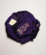Load image into Gallery viewer, Classic Violet Double Warp Elegance Handloom Soft Silk Saree SS26847
