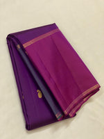 Load image into Gallery viewer, Classic Rhubarb Purple &amp; Grape Purple 2gm Elegance Kanchipuram Handloom Silk Saree SS20544
