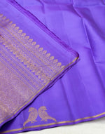 Load image into Gallery viewer, Classic Lavender 1gm Elegance Kanchipuram Handloom Silk Saree SS23651
