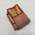Load image into Gallery viewer, Classic Sunset Orange 1gm Zari Elegance Kanchipuram Handloom Silk Saree SS25272
