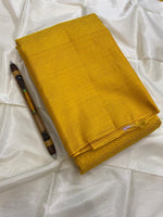 Load image into Gallery viewer, Classic Mango Yellow Edge to Edge 2gm Zari Brocade Bridal Elegance Kanchipuram Handloom Silk Saree SS25763
