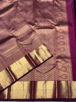 Load image into Gallery viewer, Classic Wine Red 2gm Zari Bridal Elegance Kanchipuram Handloom Silk Saree SS28259
