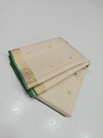 Load image into Gallery viewer, Classic Butter Cream 2gm Zari Vintage Kanchipuram Handloom Silk Saree SS26599
