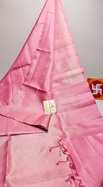 Load image into Gallery viewer, Classic Baby Pink Elegance Handloom Soft Silk Saree SS26233
