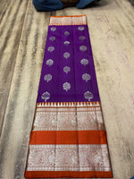 Load image into Gallery viewer, Classic Vadamalli &amp; Burnt Orange Elegance Kanchipuram Handloom Silk Saree SS28440
