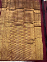 Load image into Gallery viewer, Classic Maroon 2gm Zari Elegance Kanchipuram Handloom Silk Saree SS27997
