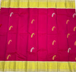 Load image into Gallery viewer, Classic Dark Pink &amp; Oatmeal Beige 2gm Zari Kanchipuram Handloom Silk Saree SS25836

