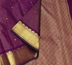 Load image into Gallery viewer, Classic Wine Red 2gm Zari Kanchipuram Handloom Silk Saree SS25724
